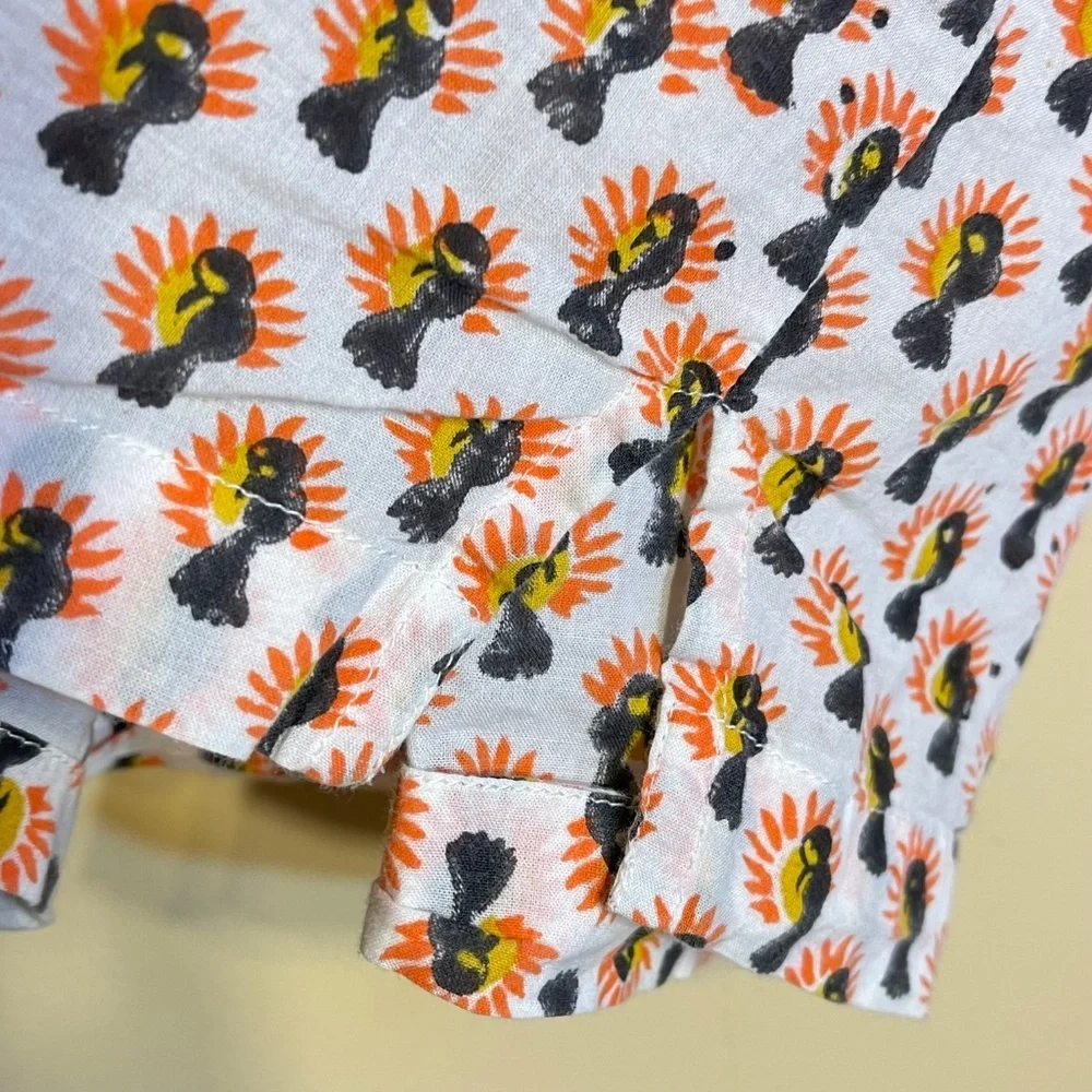Cotton White Garden Women's Floral Pajama Top - Picture 7 of 10